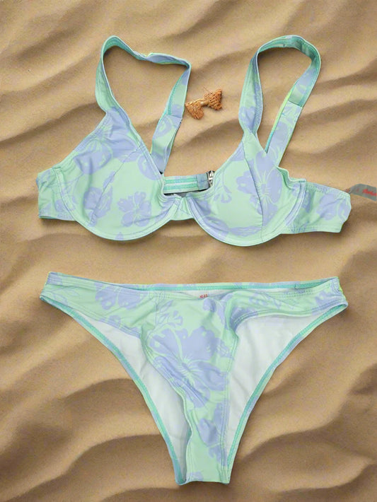 2-Piece Floral Print Bikini Set