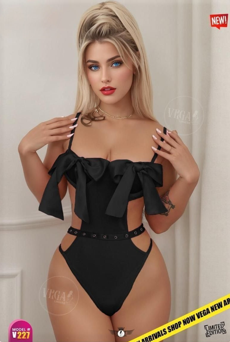 Sexy Lingerie Set with Bow Details