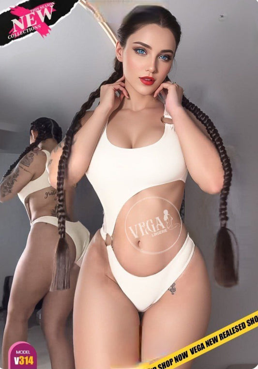 One-Piece Bodysuit with Side Cutout
