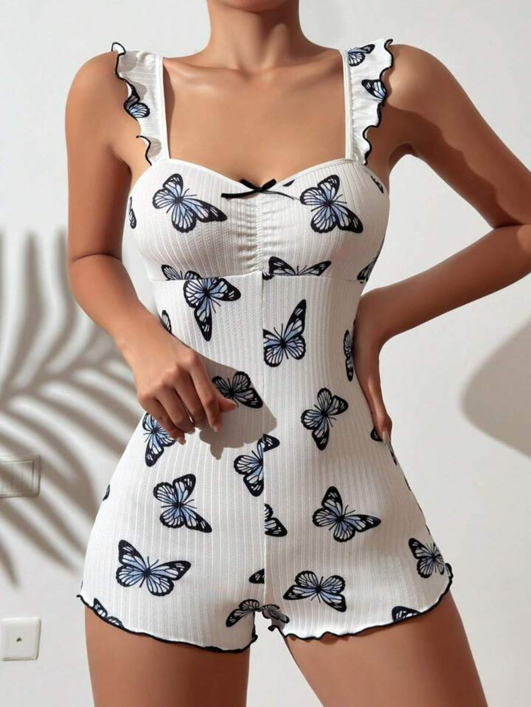 Butterfly Print Romper